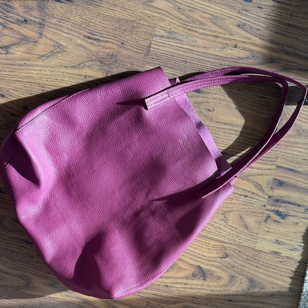 Kurt Geiger purple leather tote NWT